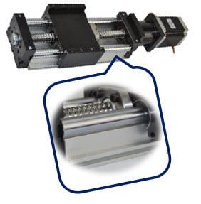 Linear Actuator DHK90 - Ballscrew Slide Twin Round Shaft, 1.1meter