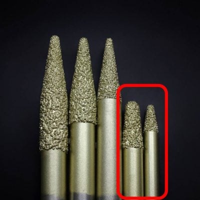 2. Smelting Diamond Ball Nose cutter Shank Diameter 6 8mm Tip Diameter 2 6mm Cutting Length 12 20mm Total Length 60mm