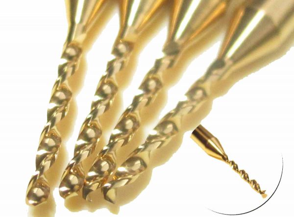 3.Drill Bits Carbide Coated Diameter 0.2 3.175mm Cutting Lenght 3.5 12mm Total Length 38mm