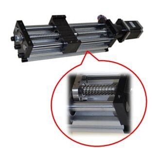 Linear Actuator THK90 - Ballscrew Slide Twin Round Shaft, 0.4meter
