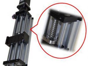 Linear Actuator THK90 - Ballscrew Slide Twin Round Shaft, 0.9meter