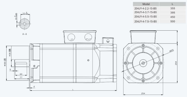 Flange Installation Dimension Unit=mm204sp