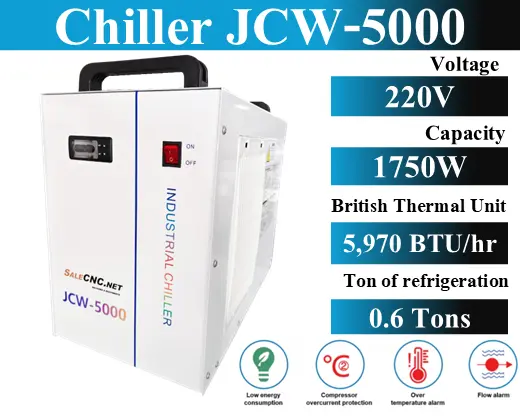 Chiller Water Cooling เครื่องชิลเลอร์ JCW-5000