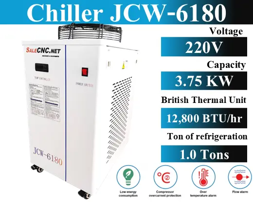 Chiller Water Cooling เครื่องชิลเลอร์ JCW-6180