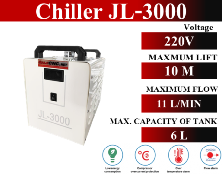 เครื่องชิลเลอร์ Chiller Water Cooling JL-3000, JL3000, CW-3000, CW3000 1 สไลด์10 1