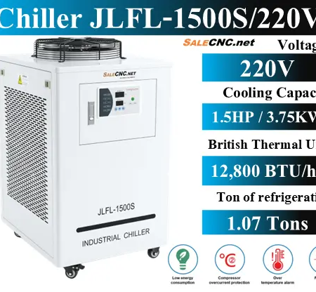 Chiller Water Cooling เครื่องชิลเลอร์ เครื่องทำความเย็น JLFL-1500S 40 Chiller JLFL1500s