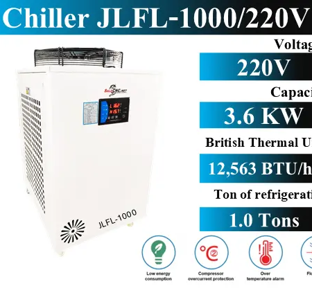 Chiller Water Cooling เครื่องชิลเลอร์ เครื่องทำความเย็น JLFL-1000 50 FL 1000
