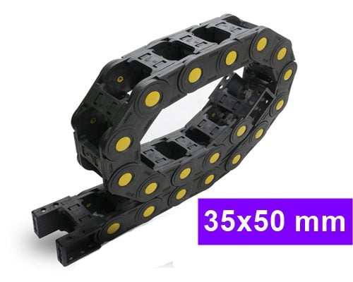 กระดูกงูร้อยสายไฟ Cable Drag Chain ขนาด 35x50 mm 1 กระดูกงูร้อยสายไฟ Cable Drag Chain ขนาด 35x50 mm