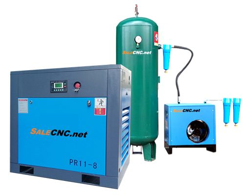 ชุด Air compressor 11KW 15HP + Air dryer + Gas storage tank + Filter 3 ตัว + อุปกรณ์เสริม 1 ชุด Air compressor 11KW 15HP + Air dryer + Gas storage tank + Filter 3 ตัว + อุปกรณ์เสริม
