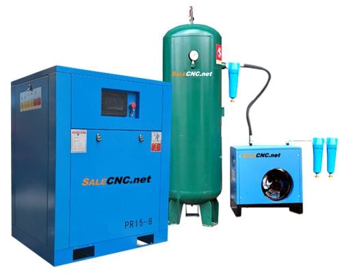 ชุด Air compressor 15KW 20HP + Air dryer + Gas storage tank + Filter 3 ตัว + อุปกรณ์เสริม 1 ชุด Air compressor 15KW 20HP + Air dryer + Gas storage tank + Filter 3 ตัว + อุปกรณ์เสริม