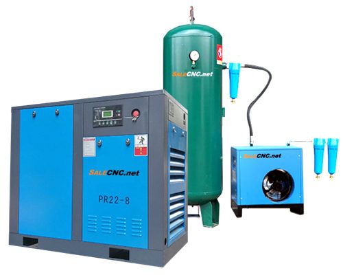 ชุด Air compressor 22KW 30HP + Air dryer + Gas storage tank + Filter 3 ตัว + อุปกรณ์เสริม 1 ชุด Air compressor 22KW 30HP + Air dryer + Gas storage tank + Filter 3 ตัว + อุปกรณ์เสริม
