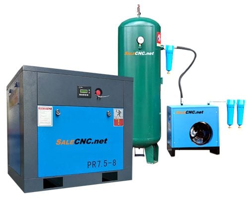 ชุด Air compressor 7.5KW 10HP + Air dryer + Gas storage tank + Filter 3 ตัว + อุปกรณ์เสริม 1 ชุด Air compressor 7.5KW 10HP + Air dryer + Gas storage tank + Filter 3 ตัว + อุปกรณ์เสริม