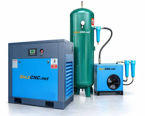 ชุด Air compressor 11KW 15HP + Air dryer + Gas storage tank + Filter 3 ตัว + อุปกรณ์เสริม