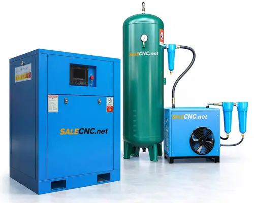 ชุด Air compressor 15KW 20HP + Air dryer + Gas storage tank + Filter 3 ตัว + อุปกรณ์เสริม