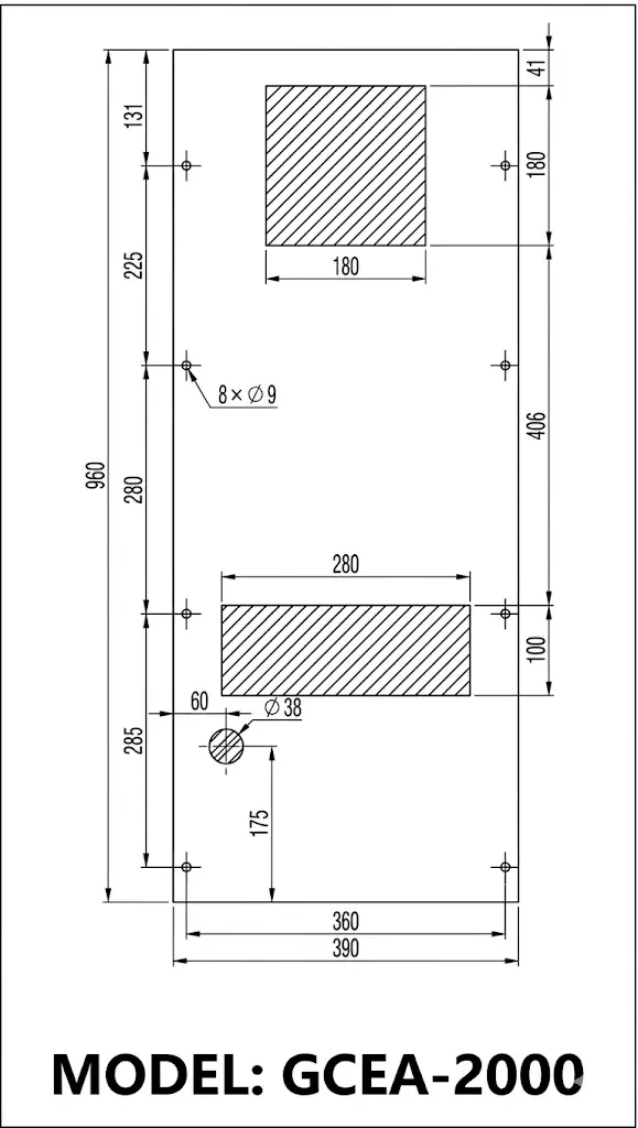 Air Chiller แอร์ชิลเลอร์ เครื่องปรับอากาศโรงงาน รุ่น GCEA-2000 2000W 9 GCEA 2000