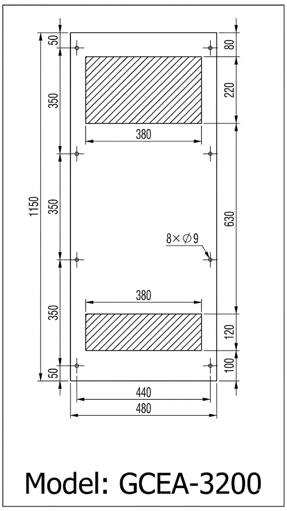 Air Chiller แอร์ชิลเลอร์ เครื่องปรับอากาศโรงงาน รุ่น GCEA-3200 3200W 9 GCEA 3200