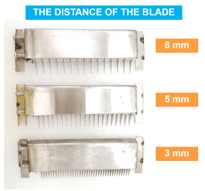 THE DISTANCE OF THE BLADE