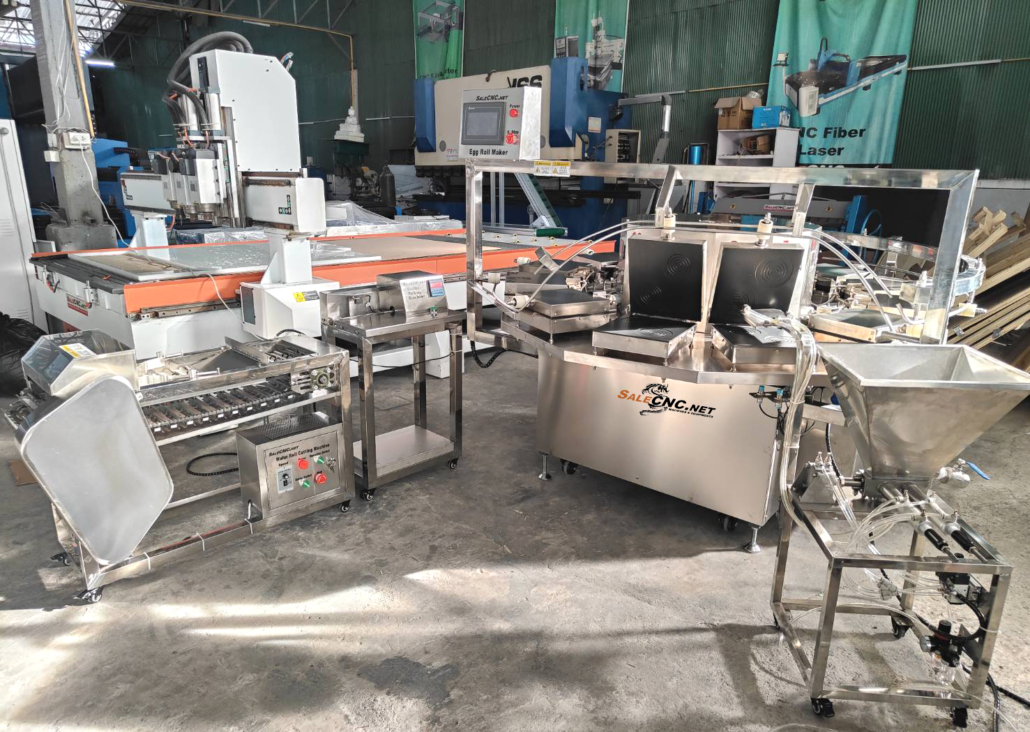 Automatic Egg Roll Making Machine เครื่องทำทองม้วน ระบบอัตโนมัติ 8 หัวคู่ 5 ทองม้วน 1