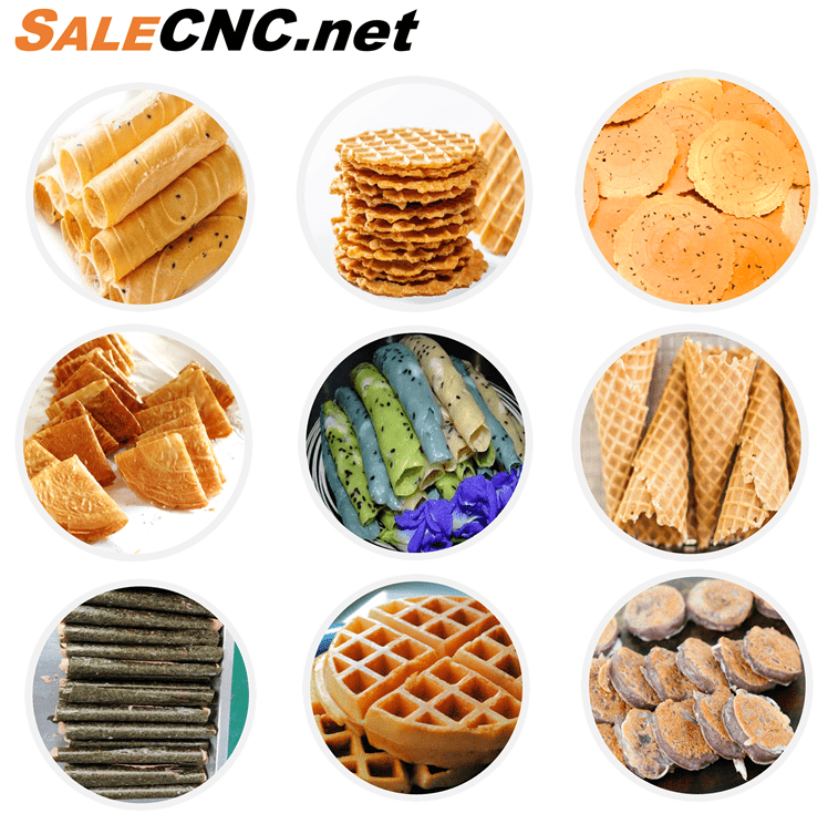 Automatic Egg Roll Making Machine (6 Dual Heads) 8 ทำขนมจากเครื่องทองม้วน