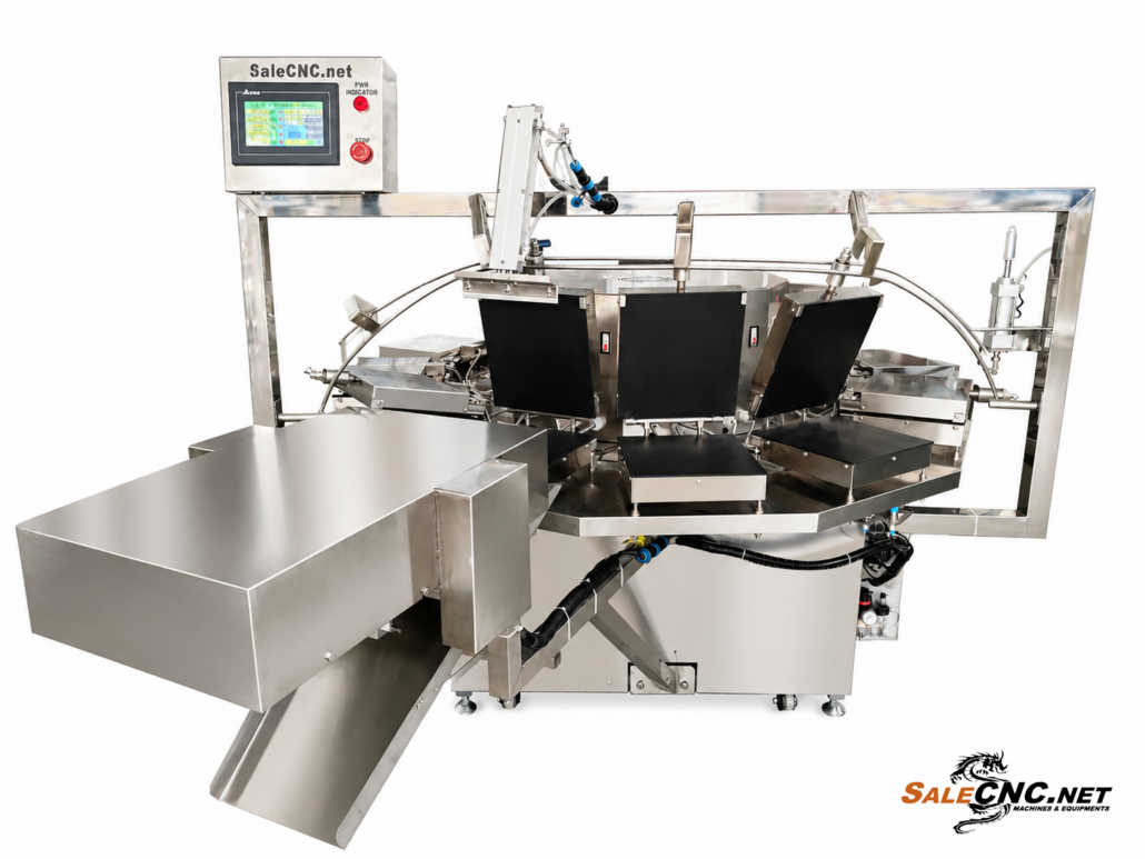 Automatic Egg Roll Making Machine เครื่องทำทองม้วน ระบบอัตโนมัติ 12 หัวคู่ 2 เครื่องทองม้วน 4