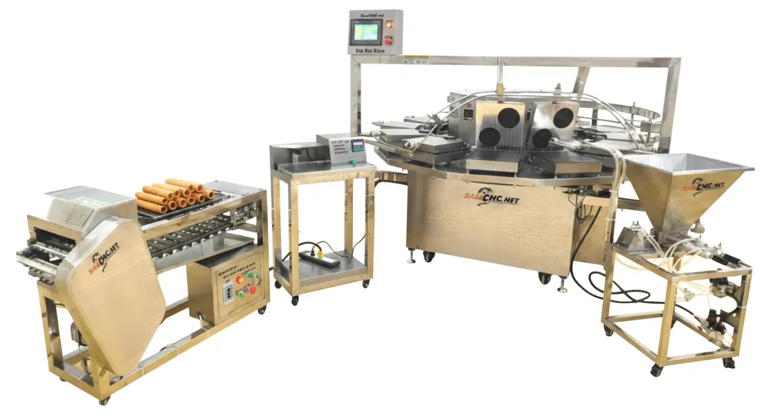 Automatic Egg Roll Making Machine (12 Dual Heads) 2 เครื่องทำขนมทองม้วน