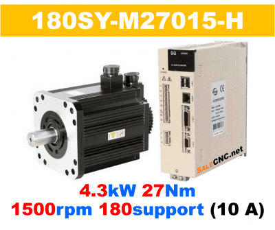 Servo Motor&Drive 29 เซอร์โวมอเตอร์ไดร์ Servo Motor & Drive 4.3KW 27Nm 1500rpm 180support 380V