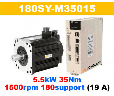 Servo Motor&Drive 30 เซอร์โวมอเตอร์ไดร์ Servo Motor & Drive 5.5KW 35Nm 1500rpm 180support