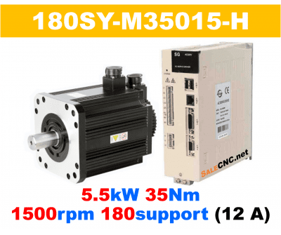 Servo Motor&Drive 31 เซอร์โวมอเตอร์ไดร์ Servo Motor & Drive 5.5KW 35Nm 1500rpm 180support 380V