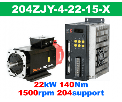 Servo Motor&Drive 35 เซอร์โวมอเตอร์ไดร์ Servo Motor & Drive 22KW 140Nm 1500rpm 204support 380V