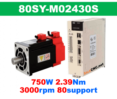 Servo Motor&Drive 21 เซอร์โวมอเตอร์ไดร์ Servo Motor & Drive 750W 2.39Nm 3000rpm 80support