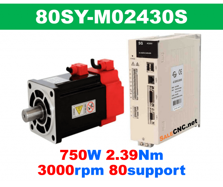 เซอร์โวมอเตอร์ไดร์ Servo Motor & Drive 750W 2.39Nm 3000rpm 80support
