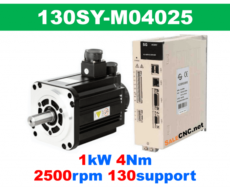 เซอร์โวมอเตอร์ไดร์ Servo Motor & Drive 1.0KW 4Nm 2500rpm 130support