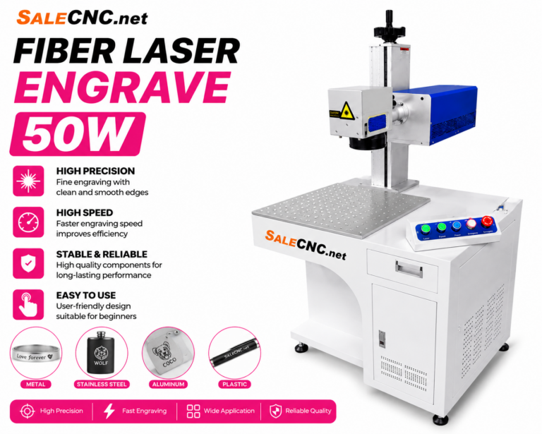 KX-500 50W Fiber Laser Engraver with Worktable