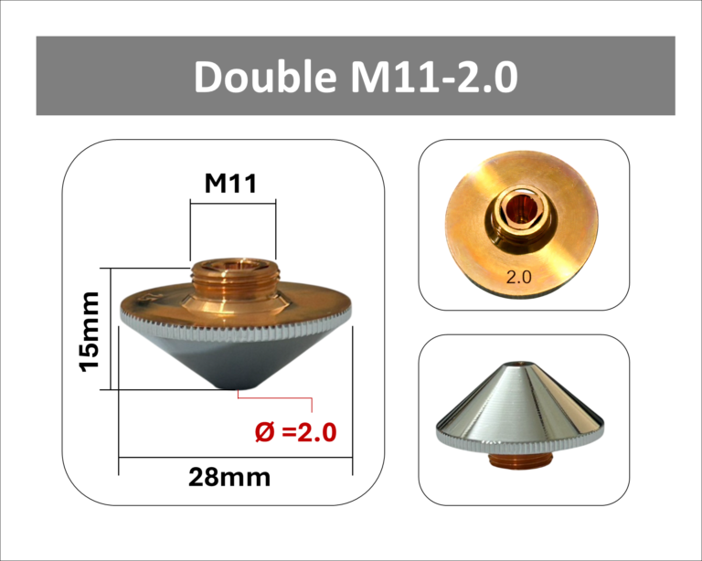 Fiber Laser Cutting Machine Nozzle – M11 Series (Double Layer)