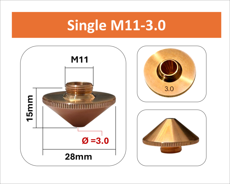 Fiber Laser Cutting Nozzle: M11 Series (Single Layer)