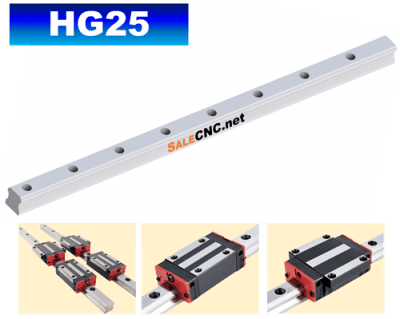 รางสไลด์ รางเลื่อน Linear Rail HGR25 ความยาว 4 เมตร