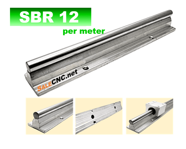 รางสไลด์ รางเลื่อน Linear Rail SBR12 per Meter 1 รางสไลด์ รางเลื่อน Linear Rail SBR12 per Meter