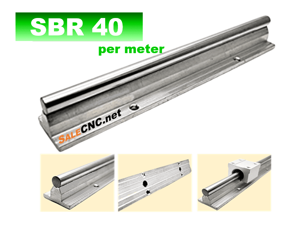 รางสไลด์ รางเลื่อน Linear Rail SBR40 per Meter 1 รางสไลด์ รางเลื่อน Linear Rail SBR40 per Meter