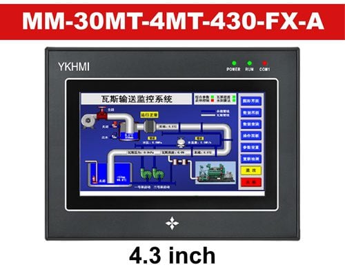 Controller PLC YKHMI MM-30MT-4MT-430-FX-A 4.3 inch 1 Controller PLC YKHMI MM-30MT-4MT-430-FX-A 4.3 inch