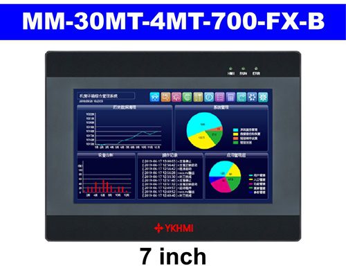 Controller PLC YKHMI MM-30MT-4MT-700-FX-B 7 inch 1 Controller PLC YKHMI MM-30MT-4MT-700-FX-B 7 inch