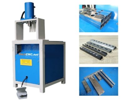 เครื่องบากท่อ เครื่องเจาะรูท่อเหล็ก Stamp Hole Punching Machine 2.2KW Hydraulic 80mm 500x400 1