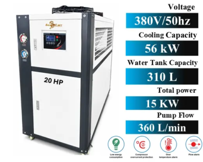 Chiller Water Cooling เครื่องชิลเลอร์ เครื่องทำความเย็น 20HP