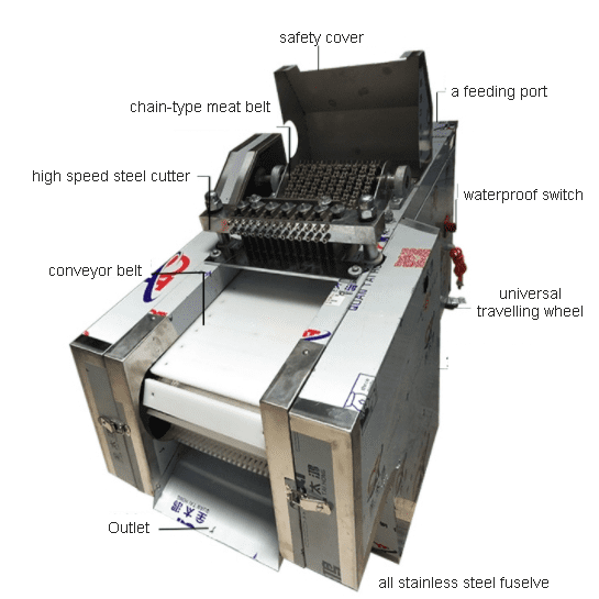 เครื่องสับเนื้อ ไก่ หมู วัว (Meat Cutter Machine) 4 เครื่องหั่นหมู6