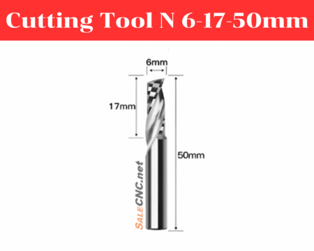 CNC Cutting Tool N6x17x50mm 1 ดอกตัด CNC 6x17มม. คาร์ไบด์ สำหรับเครื่อง CNC