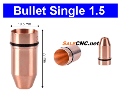 Laser Nozzle Bullet-1.5mm (Single) หัวตัดไฟเบอร์เลเซอร์