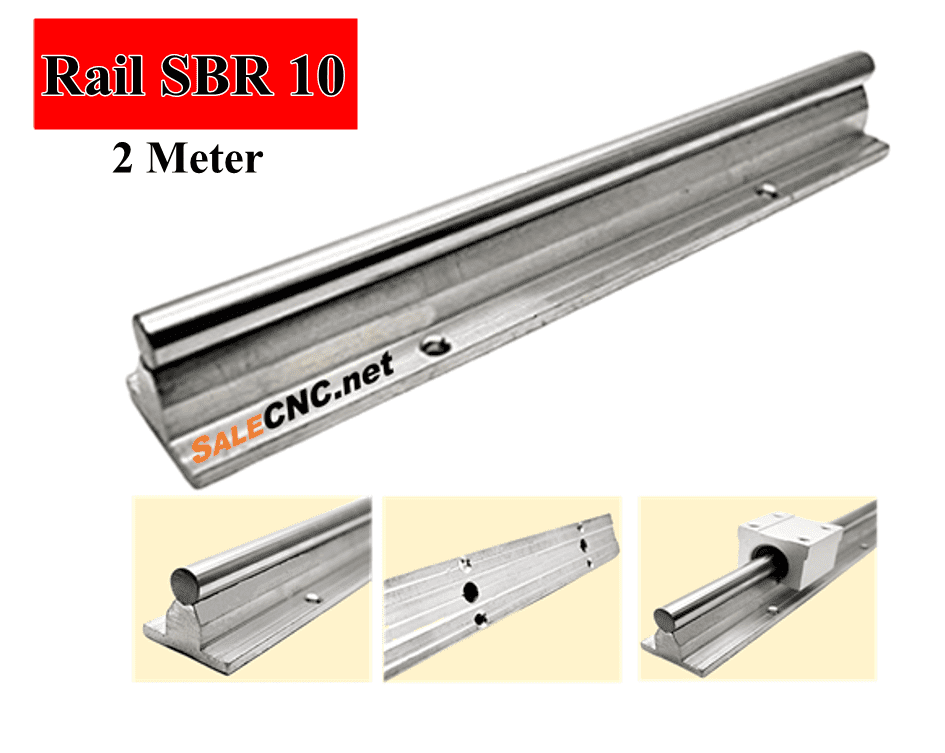 รางสไลด์ รางเลื่อน Linear Rail SBR10 per 2 Meter 1 รางสไลด์ รางเลื่อน Linear Rail SBR10 per 2 Meter