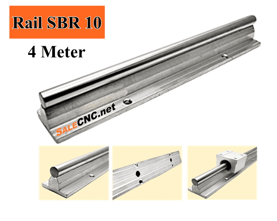รางสไลด์ รางเลื่อน Linear Rail SBR10 per 4 Meter 1 รางสไลด์ รางเลื่อน Linear Rail SBR10 per 4 Meter