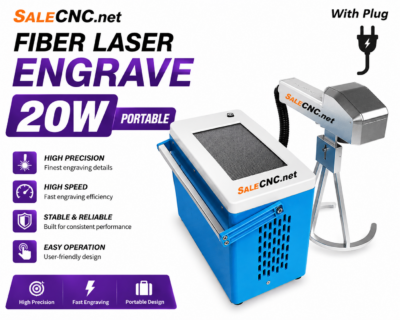 20W Portable Fiber Laser Engraving Machine with Integrated Computer