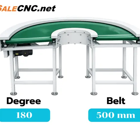 alt="สายพานลำเลียงโค้ง 180 องศา 500 mm"