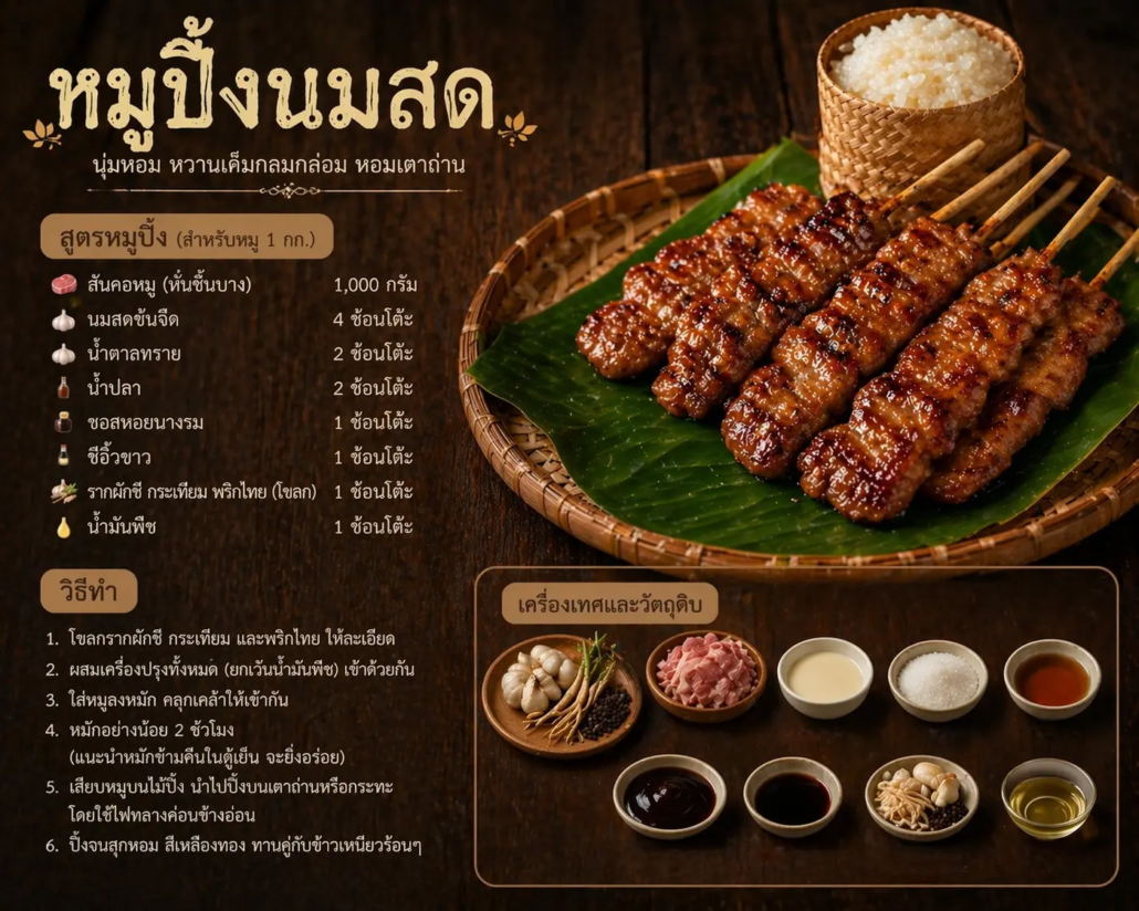 หมูปิ้งนมสด Photoroom